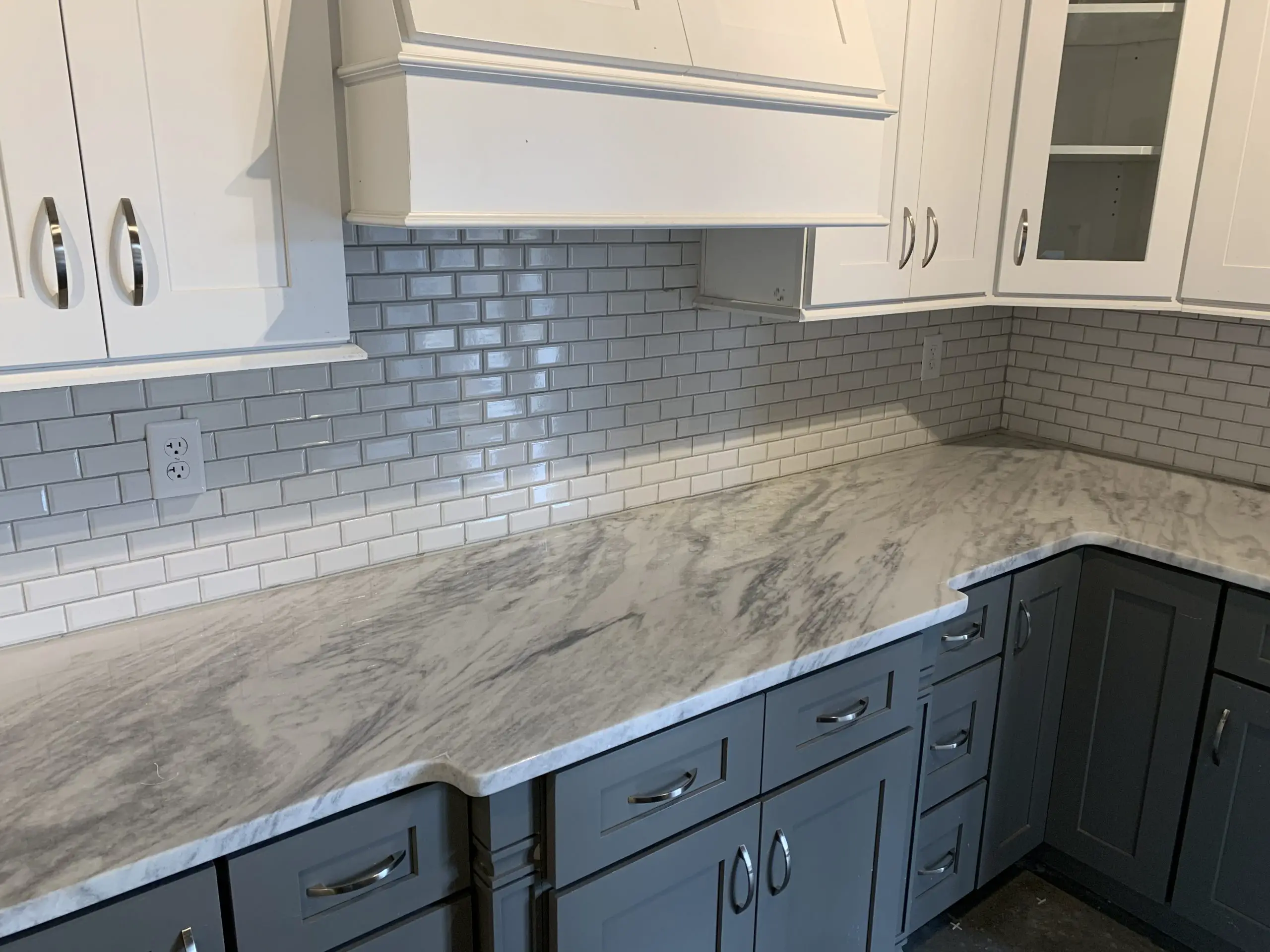 Types of Countertops - Mont Blanc Marble Countertop