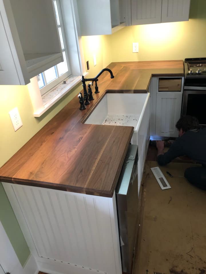 Face Grain Wood Countertop