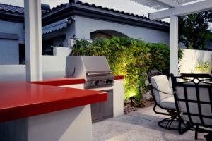 Lava Countertop Outdoor Kitchen