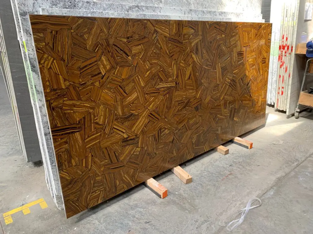 Tiger Eye Gold Gemstone Countertops