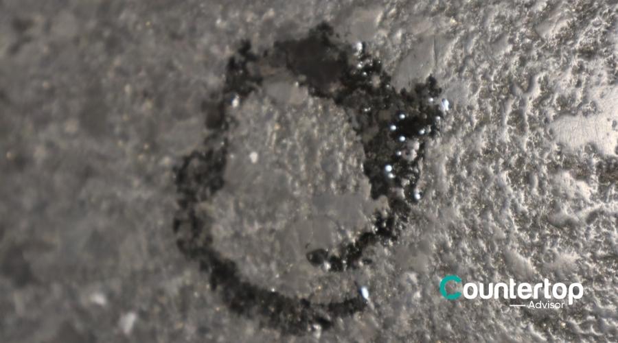 Ring Of Water On Granite